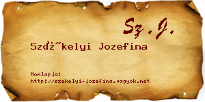 Székelyi Jozefina névjegykártya